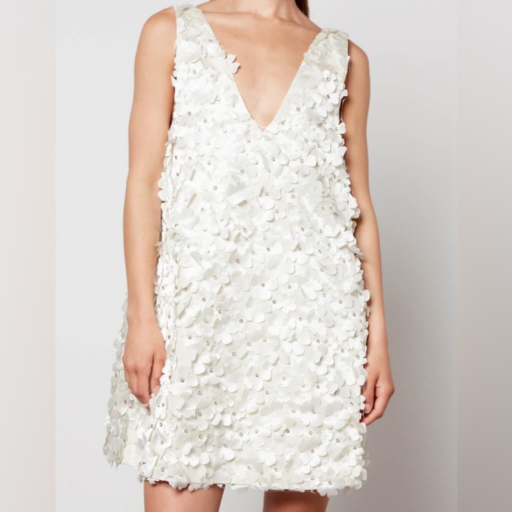 Elena Dress with floral appliqué by Stine Goya